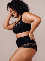 Black F-K Ultimate Comfort Cup Padded Strap Non Pad Non Wired Bra with Side Support - Image 3 of 7