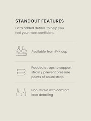 Black F-K Ultimate Comfort Cup Padded Strap Non Pad Non Wired Bra with Side Support - Image 5 of 7