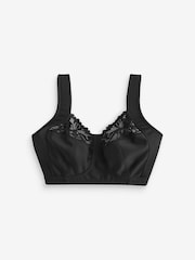 Black F-K Ultimate Comfort Cup Padded Strap Non Pad Non Wired Bra with Side Support - Image 8 of 9
