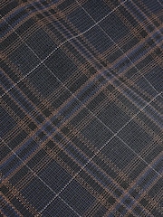 Navy Trimmed Check Suit Waistcoat - Image 8 of 10