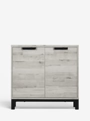 Grey Bronx Oak Effect Small Sideboard - Image 6 of 10