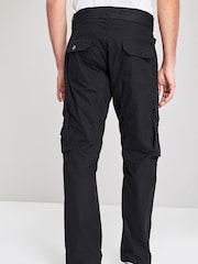Black Belted Tech Cargo Trousers - Image 3 of 7