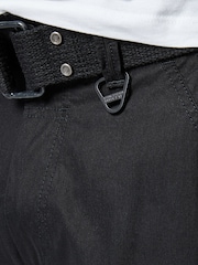 Black Belted Tech Cargo Trousers - Image 6 of 7