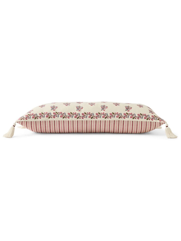 Christy Mulberry Newstead Cotton Sateen Lumbar Cushion - Image 4 of 4 Christy Mulberry Newstead Cotton Sateen Lumbar Cushion - Image 4 of 4