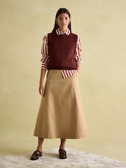 Joules Holly Burgundy Regular Fit Knitted Vest - Image 3 of 6