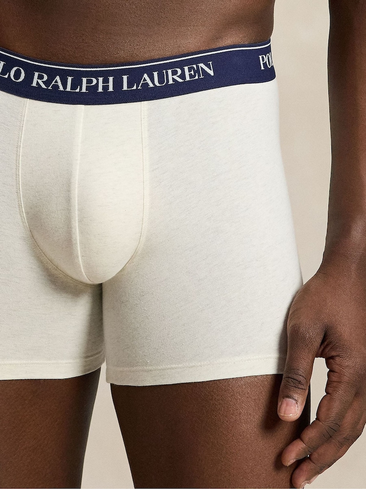 Polo Ralph Lauren Grey Boxer Briefs 3 Pack - Image 2 of 6 Polo Ralph Lauren Grey Boxer Briefs 3 Pack - Image 2 of 6