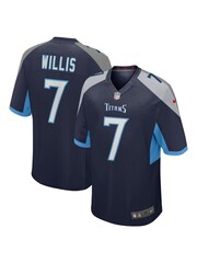 Nike Blue Tennessee Titans Home Game Jersey - Malik Willis - Image 1 of 3