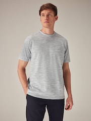 Blue Marl Textured T-Shirt - Image 3 of 7