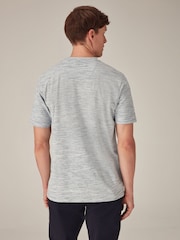 Blue Marl Textured T-Shirt - Image 5 of 7