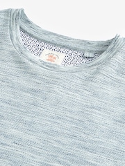 Blue Marl Textured T-Shirt - Image 7 of 7