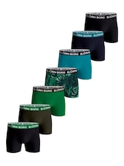 Bjorn Borg Cotton Stretch Black Boxer 7 Pack - Image 1 of 1
