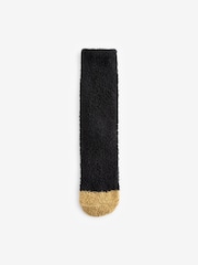 Bath & Body Works Black/Cream Bath & Body Works Fluffy Socks 2 Pack - Image 6 of 6