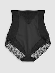 Black Super High Waist Briefs Firm Tummy Control Shaping Briefs - Image 1 of 1