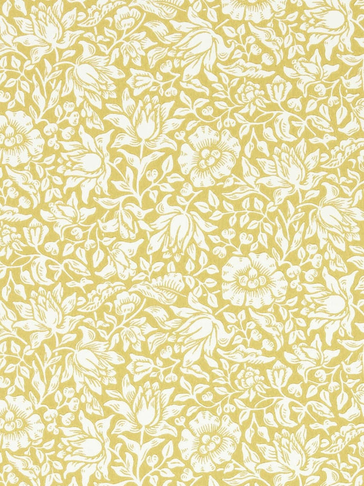 Morris & Co Gold Mallow 10.05M Wallpaper - Image 2 of 2