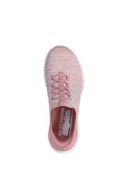Skechers Pink Womens Ultra Flex 3.0 Right Away Slip In Stretch Fit Trainers - Image 4 of 5