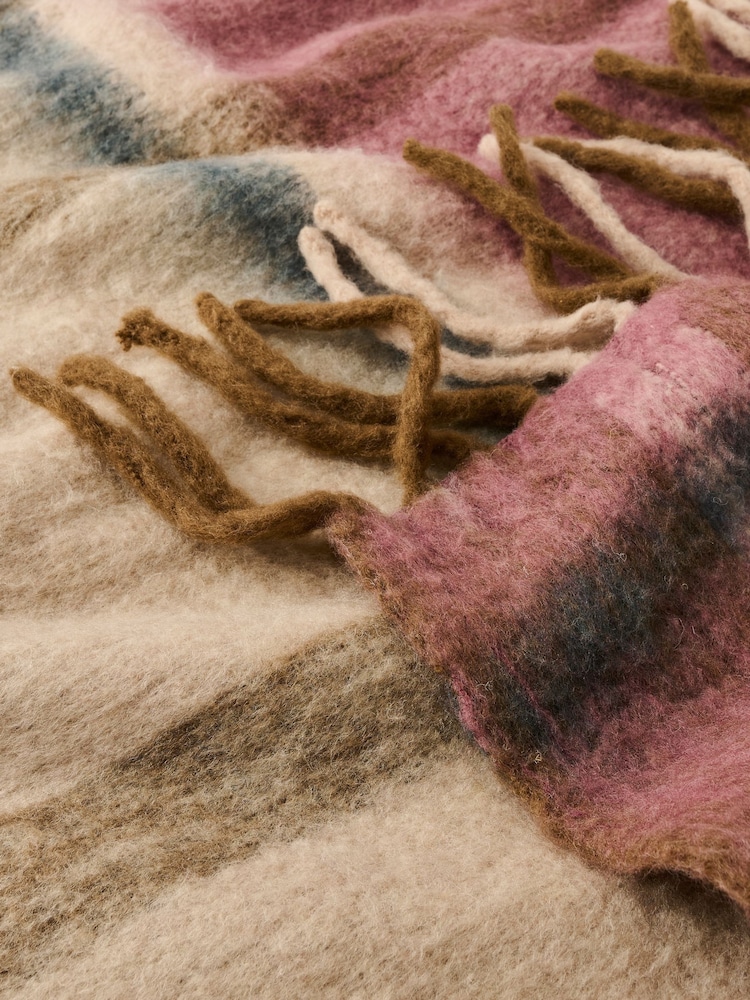 Christy Fig Moreton Brushed Wool Blend Throw - Image 2 of 4 Christy Fig Moreton Brushed Wool Blend Throw - Image 2 of 4