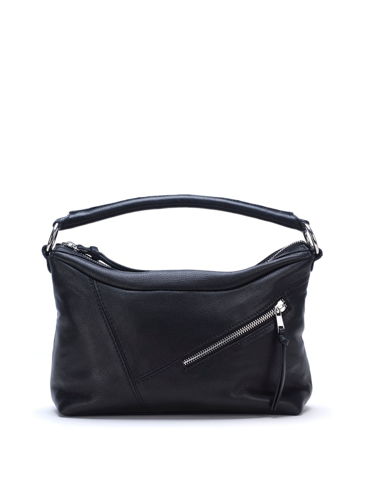 Mint Velvet Black Harri Leather Bag - Image 3 of 3 Mint Velvet Black Harri Leather Bag - Image 3 of 3
