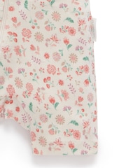 Purebaby Short Sleeve Zip Rompers 2 Pack - Εικόνα 5 από 6