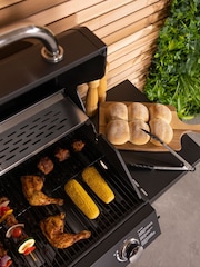 Charles Bentley Black Garden 3 Burner Gas BBQ - Image 3 of 6