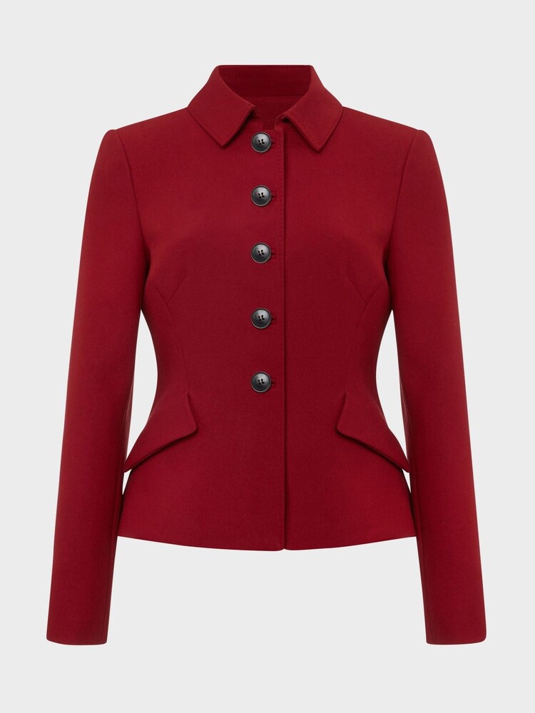 Hobbs Red Becky Jacket - Image 4 of 4 Hobbs Red Becky Jacket - Image 4 of 4