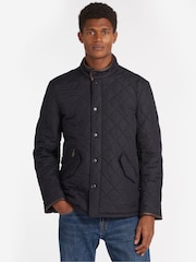Barbour® Navy Powell Quilted Jacket - Image 1 of 12
