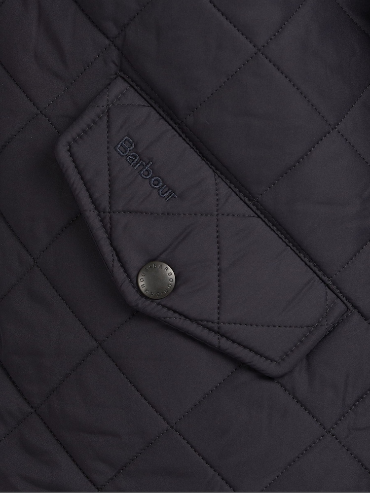 Barbour® Navy Powell Quilted Jacket - Image 12 of 12