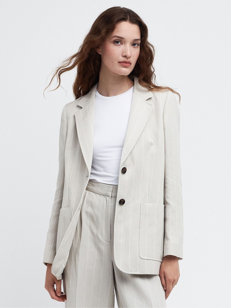Barbour® Beige Celeste Linen Blend Tailored Blazer - Image 1 of 6