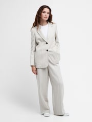 Barbour® Beige Celeste Linen Blend Tailored Blazer - Image 2 of 6