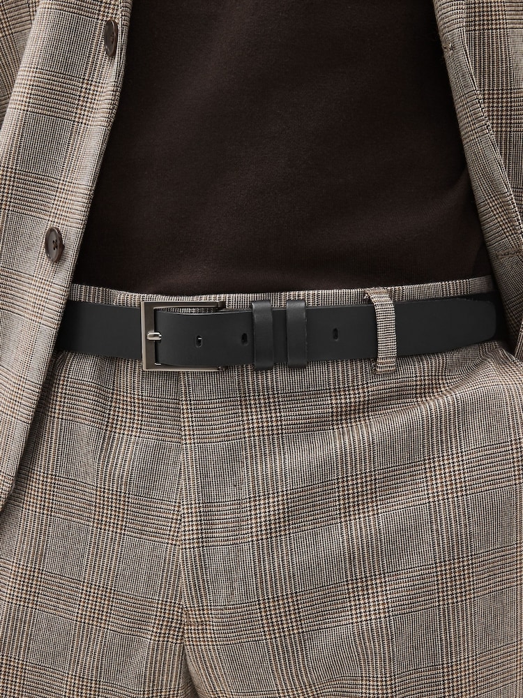 Black Leather Belt - Image 1 of 4