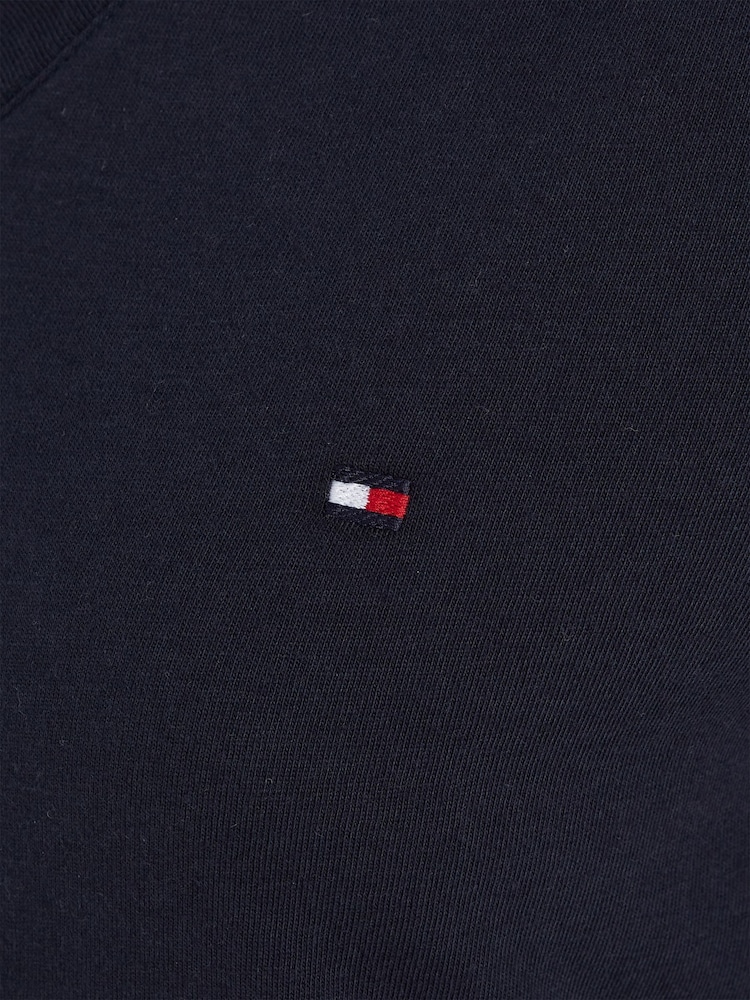 Blau - Tommy Hilfiger Heritage T-Shirt mit V-Ausschnitt - Bild 5 von 5