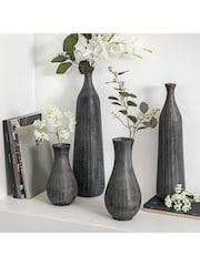 Gallery Home Grey Oakdale Fluted Small Vase - Image 1 of 3