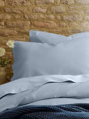 Christy Blue Pure Cotton Percale Pillowcase Pair - Image 1 of 3