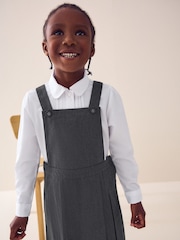 Grey Pleated Tabard Pinafore School Dress (3-14yrs) - Image 2 of 8
