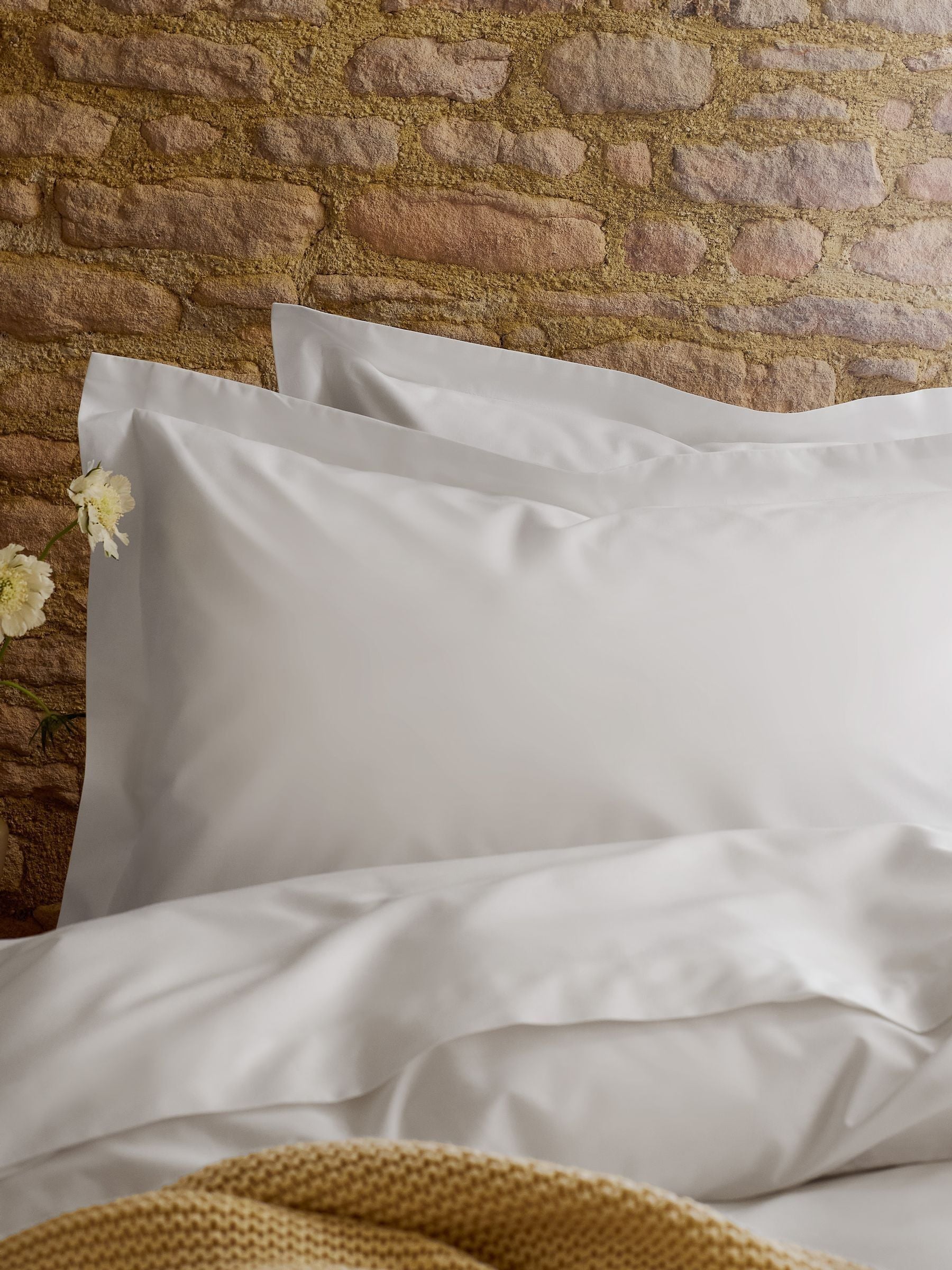 Christy White 200Tc Organic Oxford Pillowcases | Set Of 2 | Classic | 100% Certified Organic Cotton Bedding | Super Soft And Smooth Bed Linen - Image 3