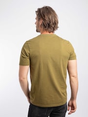 Weird Fish Mustard Brown Off Grid Front Print Graphic T-Shirt - Image 2 of 6