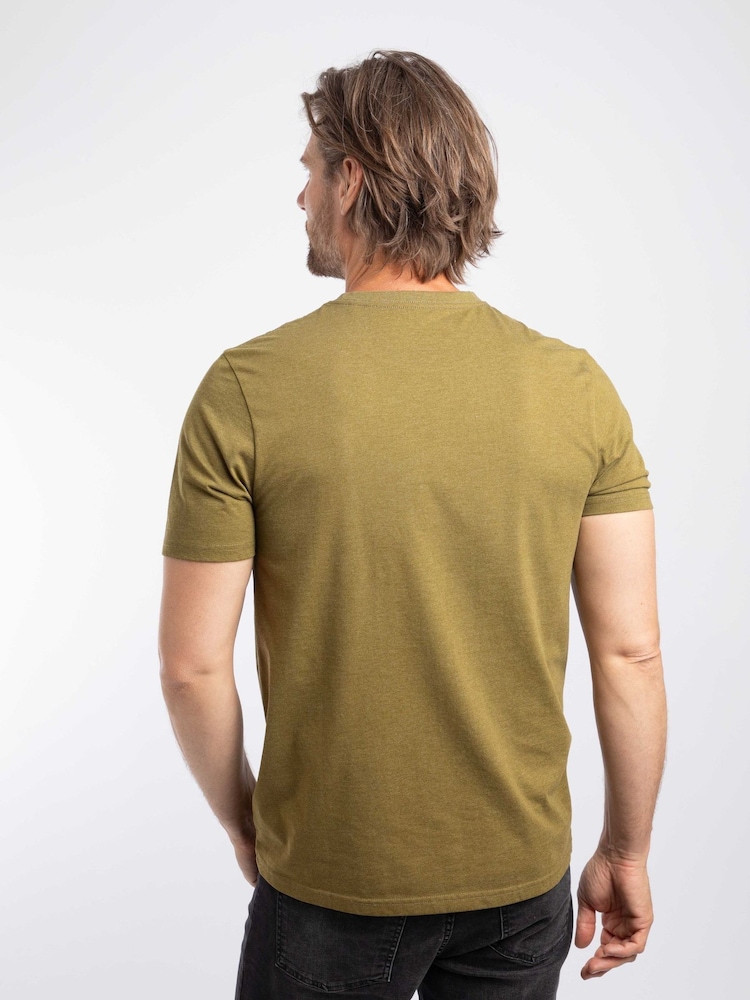 Weird Fish Mustard Brown Off Grid Front Print Graphic T-Shirt - Image 2 of 6 Weird Fish Mustard Brown Off Grid Front Print Graphic T-Shirt - Image 2 of 6