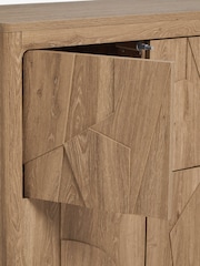 Dark Rowan Oak Effect Tall Cabinet - Image 4 of 12