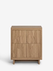 Dark Rowan Oak Effect Tall Cabinet - Image 7 of 12