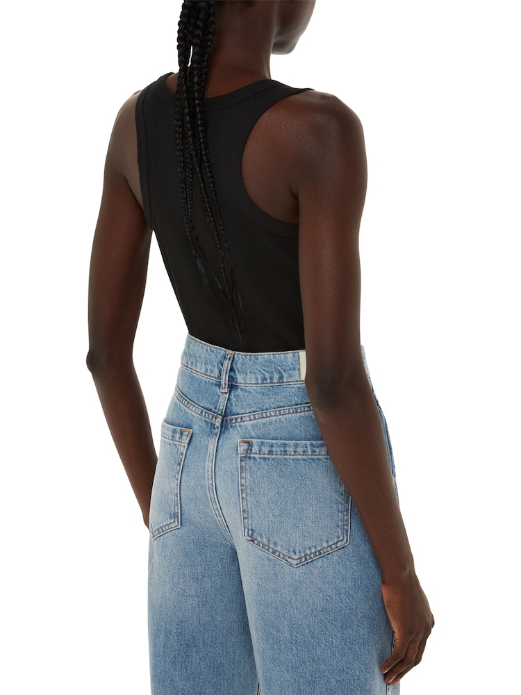 Whistles Black Ultimate Ribbed Scoop Vest - Image 2 of 4