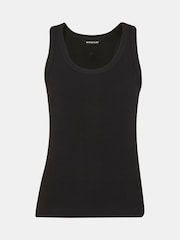 Whistles Black Ultimate Ribbed Scoop Vest - Image 6 of 6
