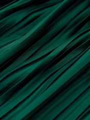 Green Plisse One Shoulder Dress - Image 8 of 8