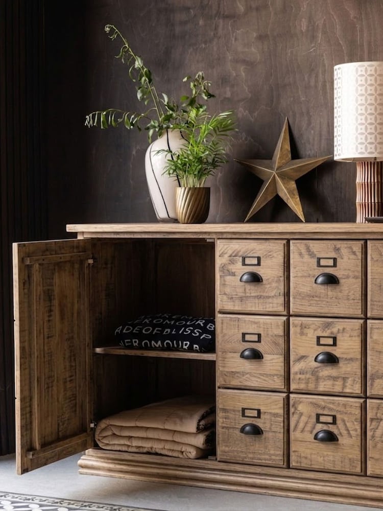 Rockett St George Natural Apothecary Style Large Sideboard - Image 3 of 3 Rockett St George Natural Apothecary Style Large Sideboard - Image 3 of 3