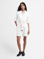 Barbour® International Rosell Linen Blend Short Playsuit - Image 11 of 16