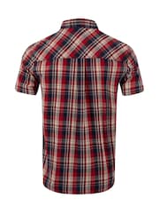 Weird Fish Blue Judd Short Sleeve Check Shirt - Image 5 of 5