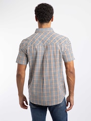 Weird Fish Yellow Judd Short Sleeve Check Shirt - Image 2 of 6