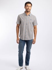 Weird Fish Yellow Judd Short Sleeve Check Shirt - Image 3 of 6