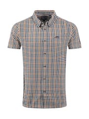 Weird Fish Yellow Judd Short Sleeve Check Shirt - Image 5 of 6
