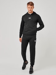 Emporio Armani EA7 Black 100% Cotton Tracksuit - Image 1 of 7