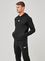Emporio Armani EA7 Black 100% Cotton Tracksuit - Image 3 of 7