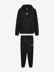 Emporio Armani EA7 Black 100% Cotton Tracksuit - Image 5 of 7